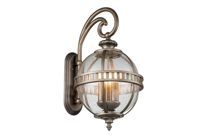 Utendørs vegglampe Kichler Halleron 305x578x375 mm, Polert bronse - 305x578x375 mm, Polert bronse - Belysning - Utendørsbelysning - Taklampe utendørs
