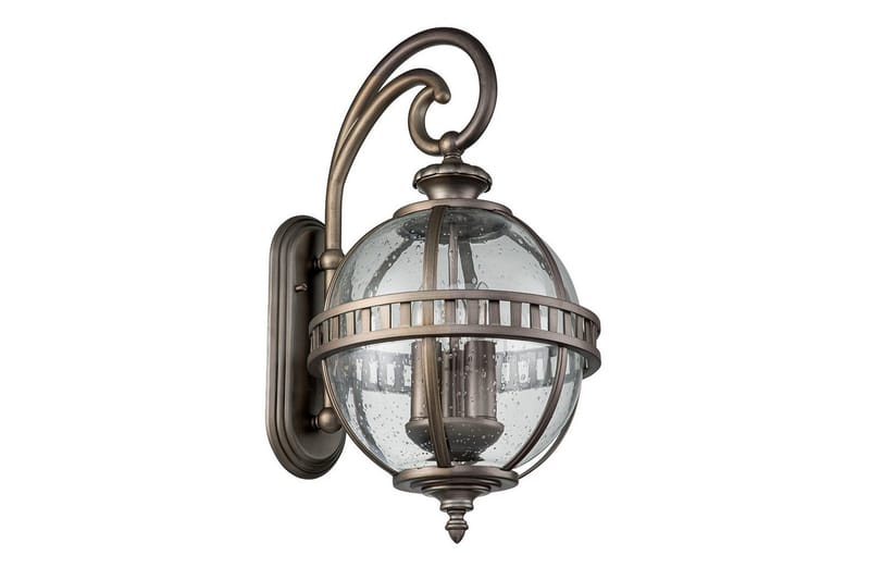 Utendørs vegglampe Kichler Halleron 305x578x375 mm, Polert bronse - 305x578x375 mm, Polert bronse - Belysning - Utendørsbelysning - Taklampe utendørs