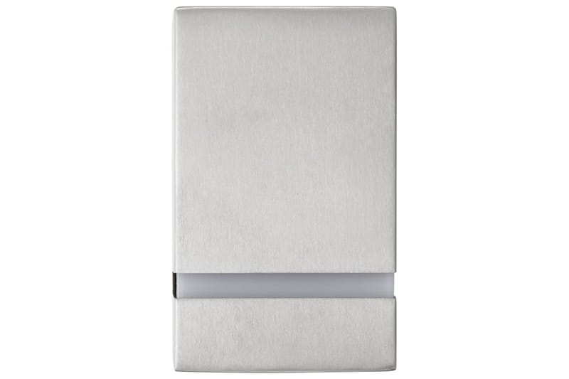 Utendørs vegglamper 2 stk 35 W sølv rektangulr - Sølv - Fasadebelysning & vegglykter