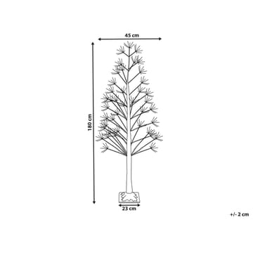 Utendørsdekorasjon Albioni - Hvit/45x45x180 cm - Belysning - Utendørsbelysning - Gulvlampe utendørs