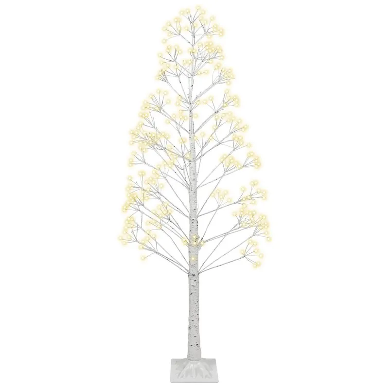 Utendørsdekorasjon Albioni, Hvit/45x45x180 cm