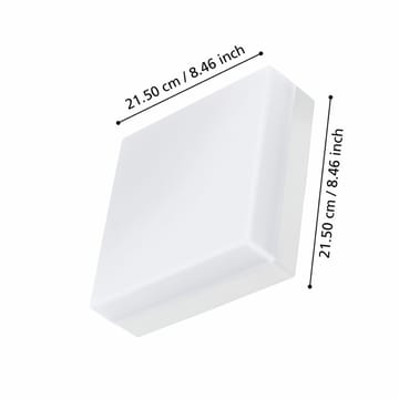 Utvendig vegg-/taklampe Sonella - Hvit - Belysning - Utendørsbelysning - Taklampe utendørs