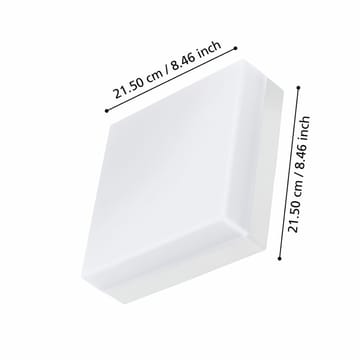 Utvendig vegg-/taklampe Sonella - Hvit - Belysning - Utendørsbelysning - Taklampe utendørs