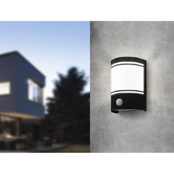 Utvendig vegglampe Cerno med sensor - Sort - Belysning - Utendørsbelysning - Taklampe utendørs