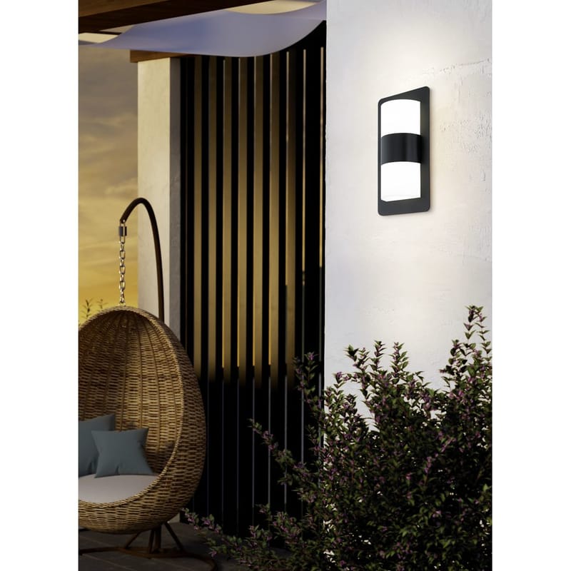 Utvendig vegglampe Cistierna - Antrasitt/Hvit - Belysning - Utendørsbelysning - Taklampe utendørs