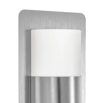 Utvendig vegglampe Cistierna - Rustfritt stål/hvit - Belysning - Utendørsbelysning - Fasadebelysning & vegglykter