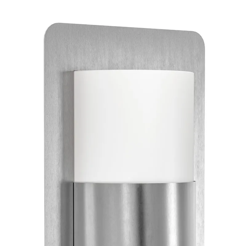 Utvendig vegglampe Cistierna - Rustfritt stål/hvit - Belysning - Utendørsbelysning - Fasadebelysning & vegglykter