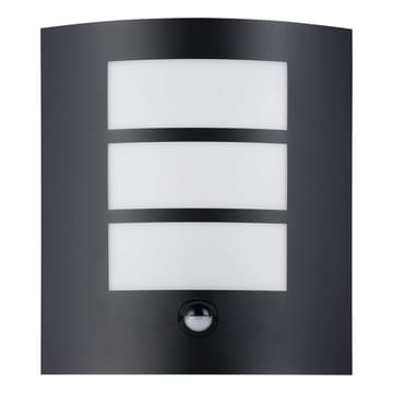 Utvendig vegglampe City med sensor - Sort - Belysning - Utendørsbelysning - Fasadebelysning & vegglykter