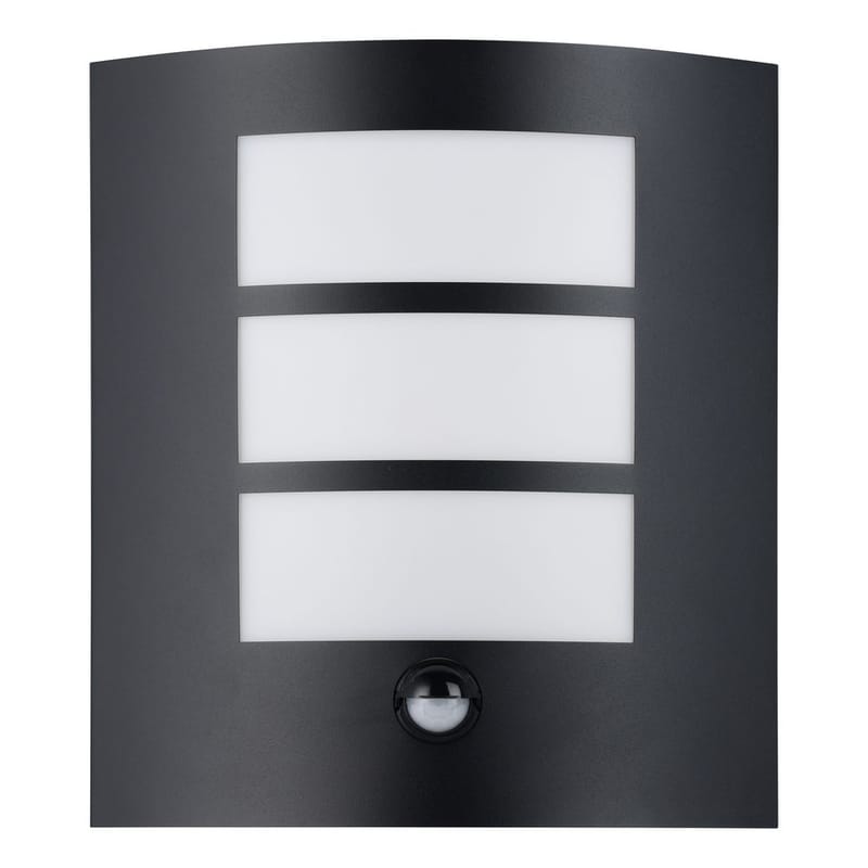 Utvendig vegglampe City med sensor - Sort - Belysning - Utendørsbelysning - Fasadebelysning & vegglykter