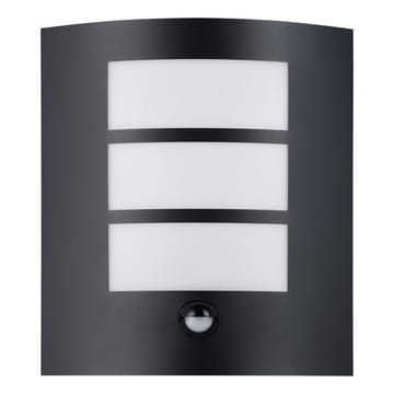 Utvendig vegglampe City med sensor - Sort - Belysning - Utendørsbelysning - Fasadebelysning & vegglykter