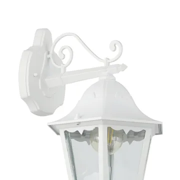 Utvendig vegglampe Navedo Nedovervendt - Hvit - Belysning - Utendørsbelysning - Fasadebelysning & vegglykter