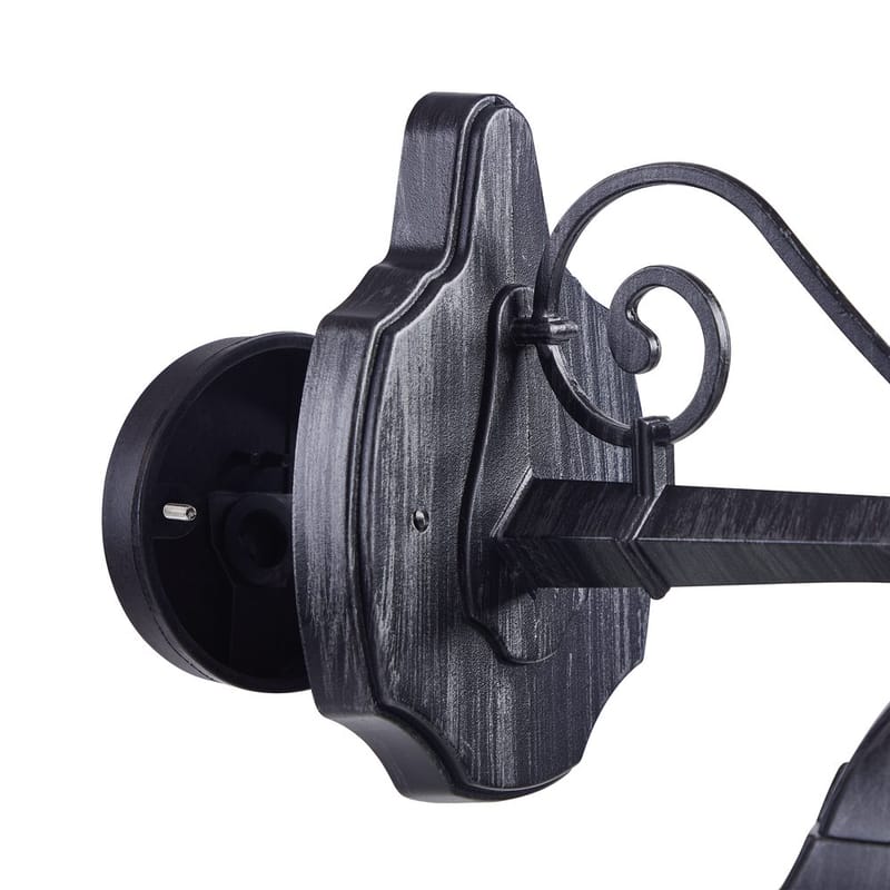 Utvendig vegglampe Navedo Nedovervendt - Svart/Sølvpatina - Belysning - Utendørsbelysning - Bordlampe utendørs