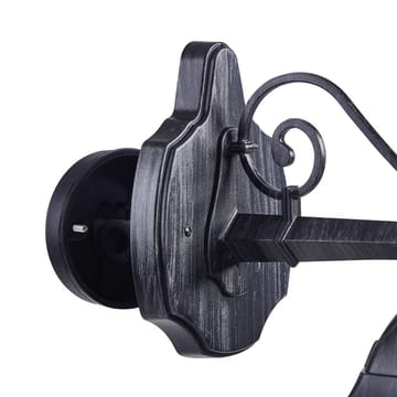 Utvendig vegglampe Navedo Nedovervendt - Svart/Sølvpatina - Belysning - Utendørsbelysning - Fasadebelysning & vegglykter