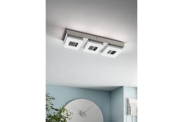 Vegg-/Taklampe Eglo Fradelo med 3 Lamper - Sølv - Belysning - Utendørsbelysning - Taklampe utendørs