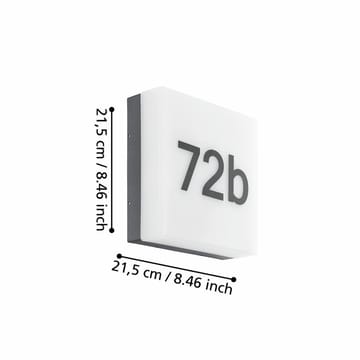 Vegglampe Cornale - 21,5 cm - Belysning - Utendørsbelysning - Fasadebelysning & vegglykter