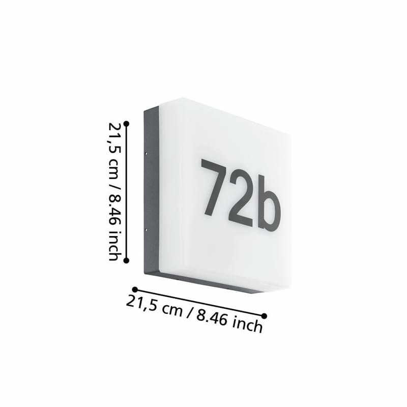 Vegglampe Cornale - 21,5 cm - Belysning - Utendørsbelysning - Fasadebelysning & vegglykter