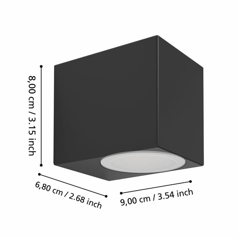 Vegglampe Jabaga - 7 cm - Belysning - Utendørsbelysning - Fasadebelysning & vegglykter