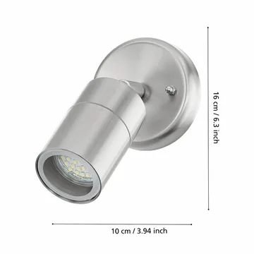 Vegglampe Stockholm - 10 cm - Belysning - Utendørsbelysning - Fasadebelysning & vegglykter