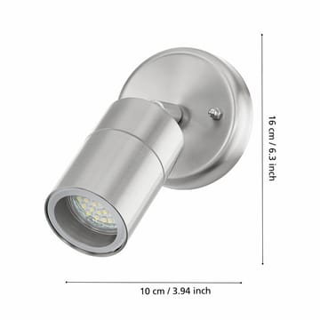 Vegglampe Stockholm - 10 cm - Belysning - Utendørsbelysning - Taklampe utendørs