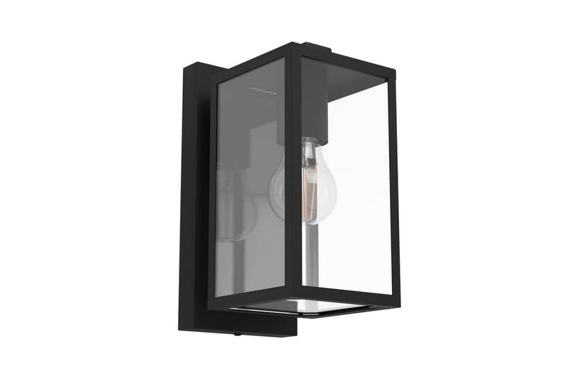 Vegglampe Utebelysning Eglo Budrone Svart/Klar - Svart - Belysning - Utendørsbelysning - Fasadebelysning & vegglykter