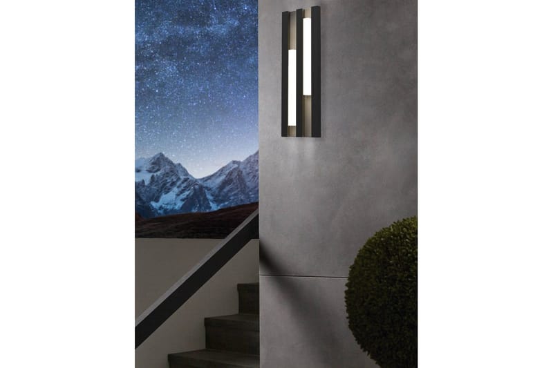 Vegglampe Utebelysning Eglo Fandina Svart/Hvit - Svart/Hvit - Belysning - Utendørsbelysning - Fasadebelysning & vegglykter