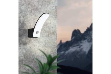 Vegglampe Utebelysning Eglo Fiumicino med Sensor - Svart - Belysning - Utendørsbelysning - Fasadebelysning & vegglykter