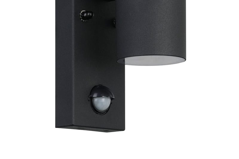 Vegglampe Utebelysning Eglo Riga 5 med Sensor Hvit Klar - Svart - Belysning - Utendørsbelysning - Fasadebelysning & vegglykter