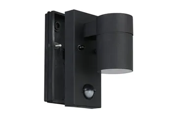 Vegglampe Utebelysning Eglo Riga 5 med Sensor Hvit Klar - Svart - Belysning - Utendørsbelysning - Fasadebelysning & vegglykter