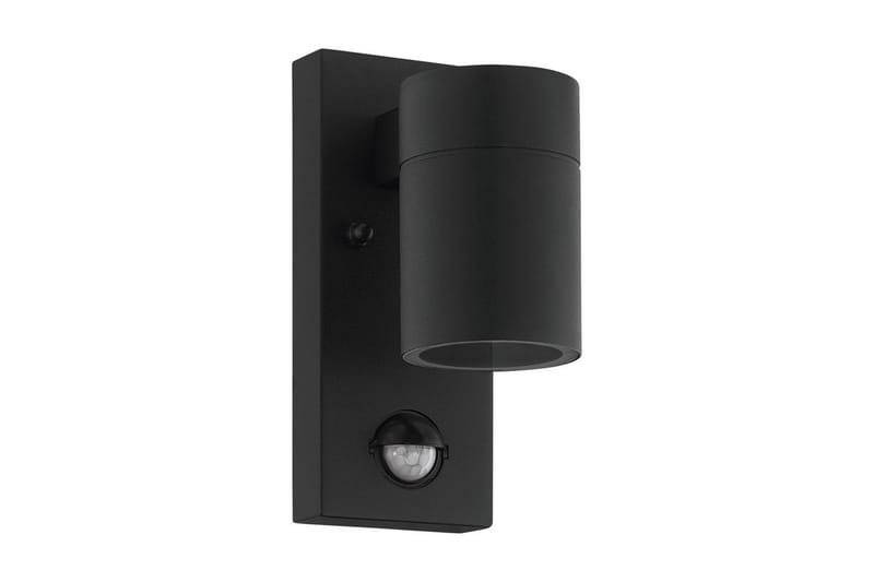 Vegglampe Utebelysning Eglo Riga 5 med Sensor Hvit Klar - Svart - Belysning - Utendørsbelysning - Fasadebelysning & vegglykter