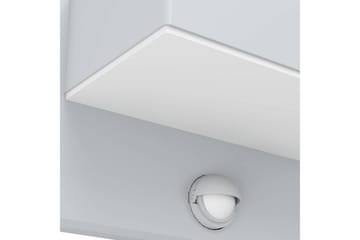 Vegglampe Utendørs Eglo Azzinano med Sensor - Sølv/Hvit - Belysning - Utendørsbelysning - Fasadebelysning & vegglykter
