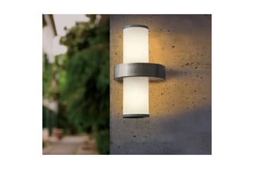 Vegglampe Utendørs Eglo Beverly - Sølv/Hvit - Belysning - Utendørsbelysning - Fasadebelysning & vegglykter