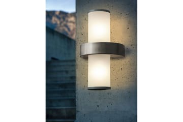 Vegglampe Utendørs Eglo Beverly - Sølv/Hvit - Belysning - Utendørsbelysning - Fasadebelysning & vegglykter