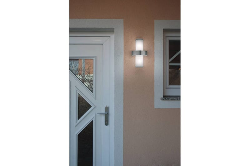 Vegglampe Utendørs Eglo Beverly - Sølv/Hvit - Belysning - Utendørsbelysning - Fasadebelysning & vegglykter