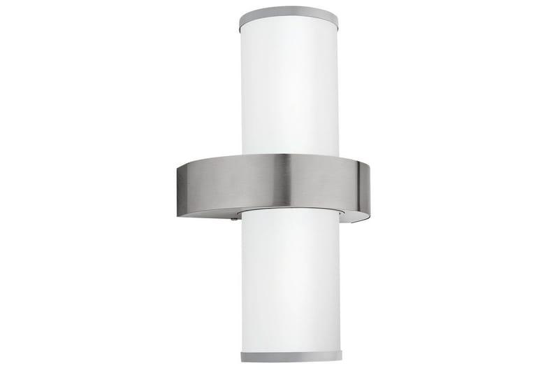 Vegglampe Utendørs Eglo Beverly, Sølv/Hvit