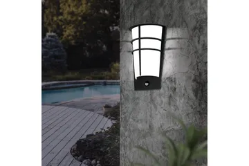 Vegglampe Utendørs Eglo Breganzo 1 - Antrasitt/Hvit - Belysning - Utendørsbelysning - Fasadebelysning & vegglykter