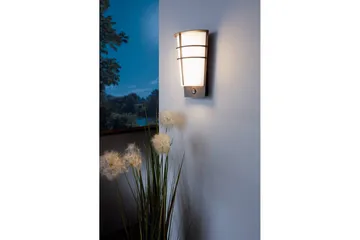 Vegglampe Utendørs Eglo Breganzo 1 - Antrasitt/Hvit - Belysning - Utendørsbelysning - Fasadebelysning & vegglykter