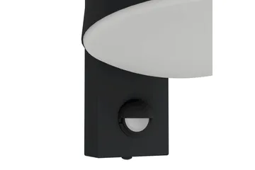 Vegglampe Utendørs Eglo Caldiero med Sensor - Antracit/Hvit - Belysning - Utendørsbelysning - Fasadebelysning & vegglykter