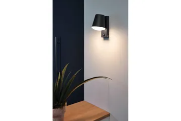 Vegglampe Utendørs Eglo Caldiero med Sensor - Antrasitt/Hvit - Belysning - Utendørsbelysning - Fasadebelysning & vegglykter