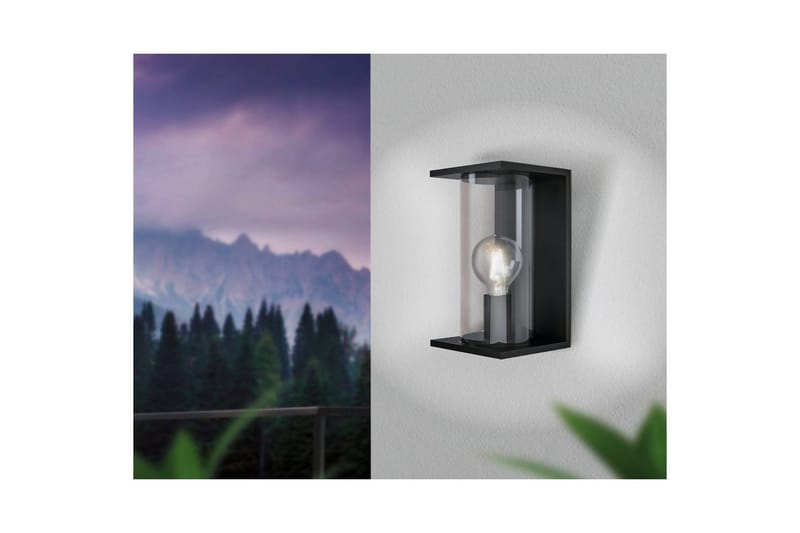 Vegglampe Utendørs Eglo Cascinetta - Svart - Belysning - Utendørsbelysning - Fasadebelysning & vegglykter