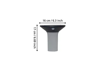 Vegglampe Utendørs Eglo Corbezzola med Sensor - Antracit/Hvit - Belysning - Utendørsbelysning - Solcellebelysning