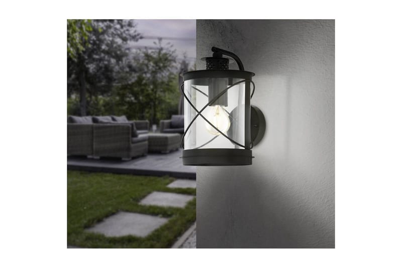 Vegglampe Utendørs Eglo Hilburn - Svart - Belysning - Utendørsbelysning - Fasadebelysning & vegglykter
