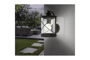 Vegglampe Utendørs Eglo Hilburn - Svart - Belysning - Utendørsbelysning - Fasadebelysning & vegglykter