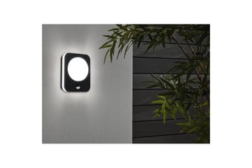 Vegglampe Utendørs Eglo Madriz med Sensor - Svart/Hvit - Belysning - Utendørsbelysning - Fasadebelysning & vegglykter