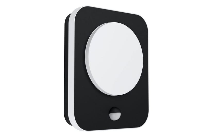 Vegglampe Utendørs Eglo Madriz med Sensor, Svart/Hvit