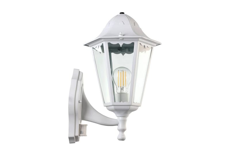 Vegglampe Utendørs Eglo Navedo med Sensor Hvit Klar - Hvit - Belysning - Utendørsbelysning - Fasadebelysning & vegglykter