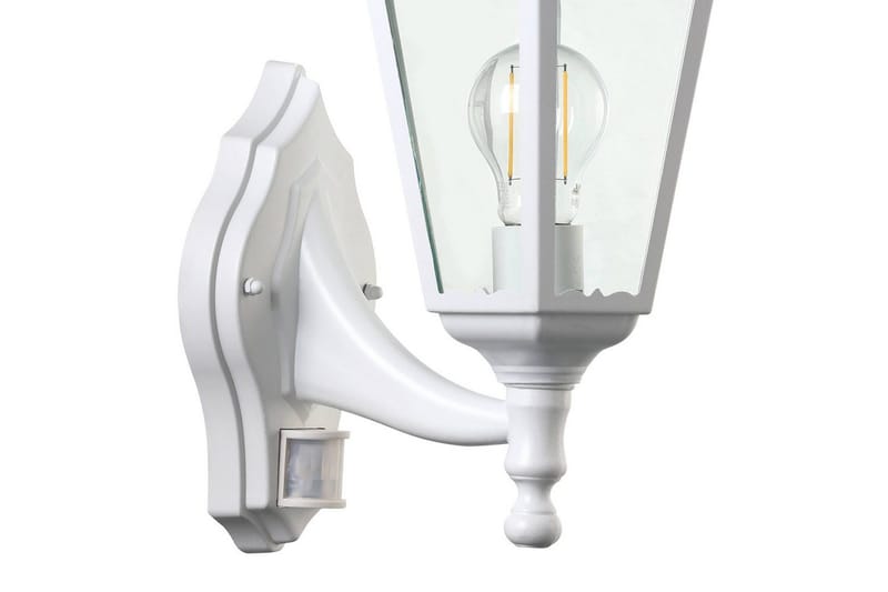 Vegglampe Utendørs Eglo Navedo med Sensor Hvit Klar - Hvit - Belysning - Utendørsbelysning - Fasadebelysning & vegglykter