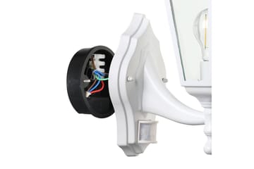 Vegglampe Utendørs Eglo Navedo med Sensor Hvit Klar - Hvit - Belysning - Utendørsbelysning - Fasadebelysning & vegglykter