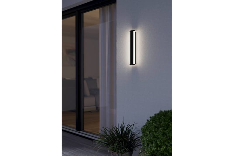 Vegglampe Utendørs Eglo Neviano 380 mm - Svart/Hvit - Belysning - Utendørsbelysning - Fasadebelysning & vegglykter