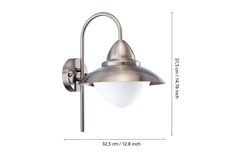 Vegglampe Utendørs Eglo Sidney - Hvit - Belysning - Utendørsbelysning - Fasadebelysning & vegglykter