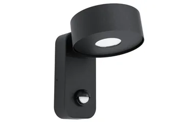 Vegglampe Utendørs Eglo Palosco med Sensor - Svart - Belysning - Utendørsbelysning - Fasadebelysning & vegglykter